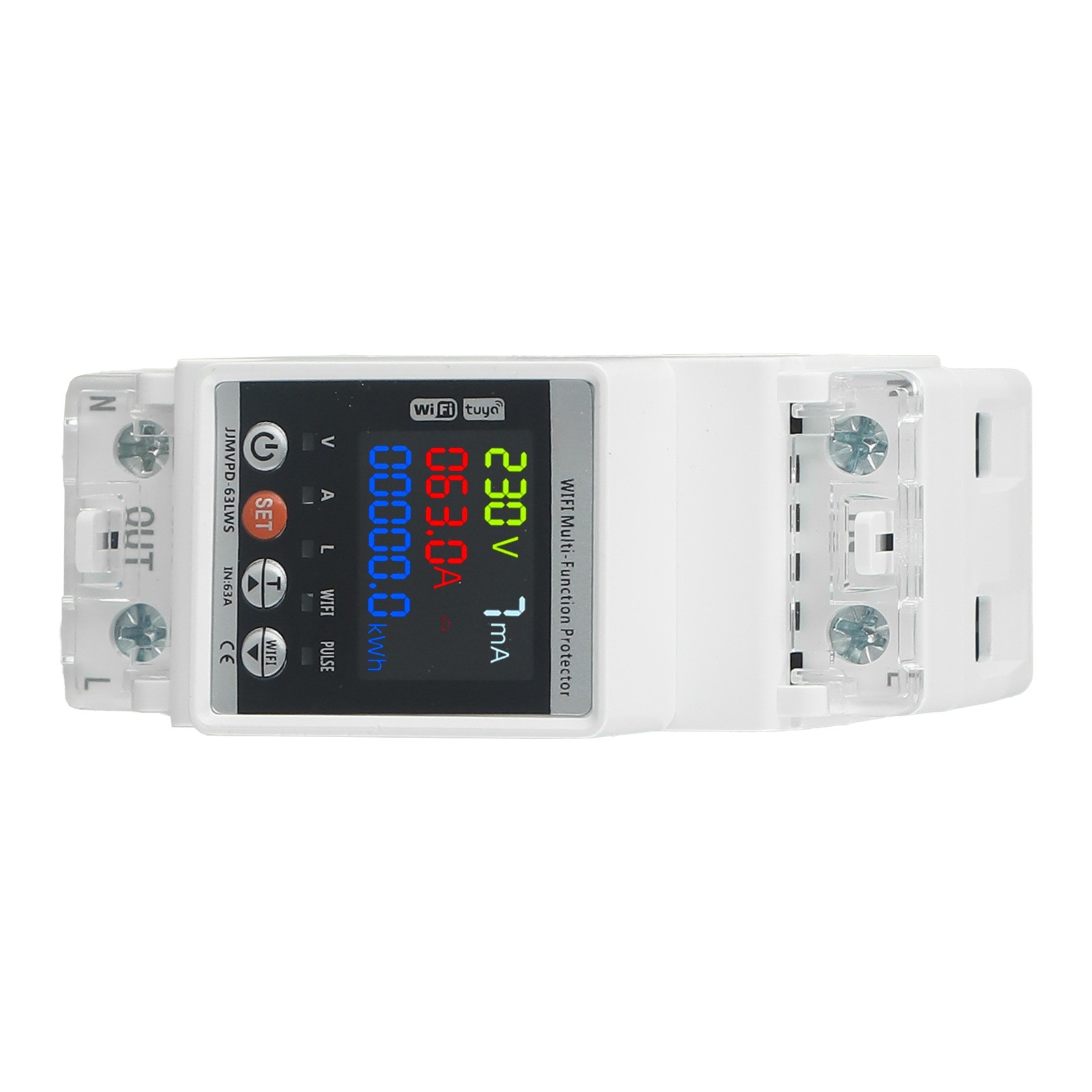 WiFi Intelligent Circuit Breaker with Automatic Voltage Protection for Smart Home Control