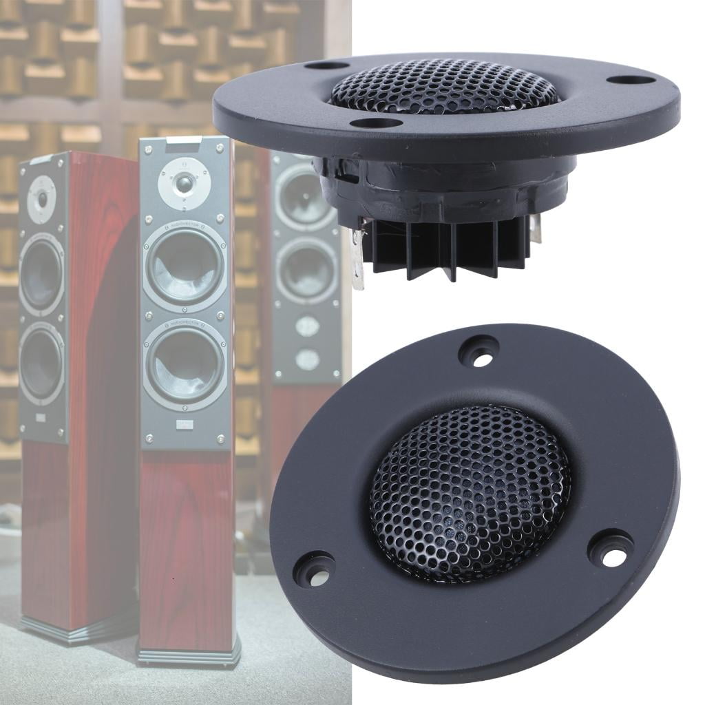 Jesscasday 8Ohm 30W Loudspeaker High Frequency Tweeter Speakers with Aluminum Heat Sink for Bookshelfs Theater Superior Sound 1Pair