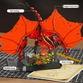 thumbnail image 4 of Honchoes Fire Dragon Building Blocks Set with Light Compatible with Lego Animal Action Model Decor Gift for Adults 1736 Pcs, 4 of 8