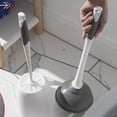 Clorox Toilet Plunger and Bowl Brush Combo Set with Caddy, White ...