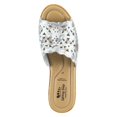 thumbnail image 3 of Spring Step Estella Women's Fashion Wedge Slide Sandals – Casual Leather Heel with Geometric Laser-Cut Detailing, 3 of 7