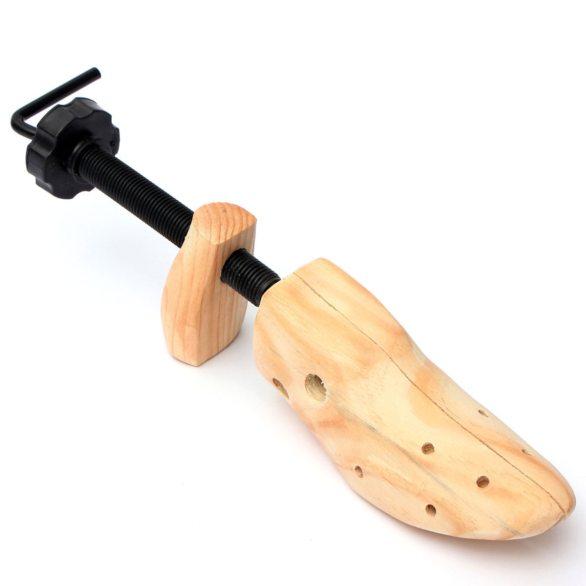 Women Men Wooden Adjustable 2-way Shoe Stretcher Expander Shaper Tree S/M/L New 
