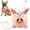 Pink(without remote control), variant on QDAN Smart Interactive Dog Toy Ball, Electric Self-Moving Dog Toy, Automatic Rolling, Bouncing, Rotating, E-TPU Durable Material for Puppy, Medium and Large Dogs with Remote Control, Red & Black