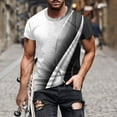 thumbnail image 1 of Mefallenssiah Hauts pour Hommes, Liquidation T-Shirt à Manches Courtes Imprimé Col Rond Mode Décontractée Manches Courtes, 1 of 1