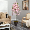 thumbnail image 4 of Nearly Natural 6ft. Cherry Blossom Artificial Tree in Decorative Metal Pail with Rope, 4 of 4