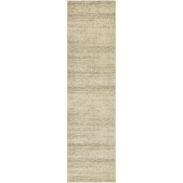 Unique Loom Del Mar Collection Area Rug- Modern Transitional Inspired Tonal Design (2' 7 x 10' 0 Runner, Beige/ Brown)