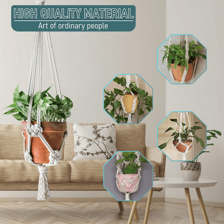 Macrame DIY Small Plant Hanger Kit for Beginners, Birthday Gift Idea, Craft  Kit Box, Do It Yourself Pack for Teenagers and Adults 