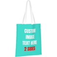 thumbnail image 2 of Custom Tote Bag Bags With Logo Personalized Custom Bags Shopping Bags Reusable Grocery Bags Bulk - Add Your Text Image, 2 of 8