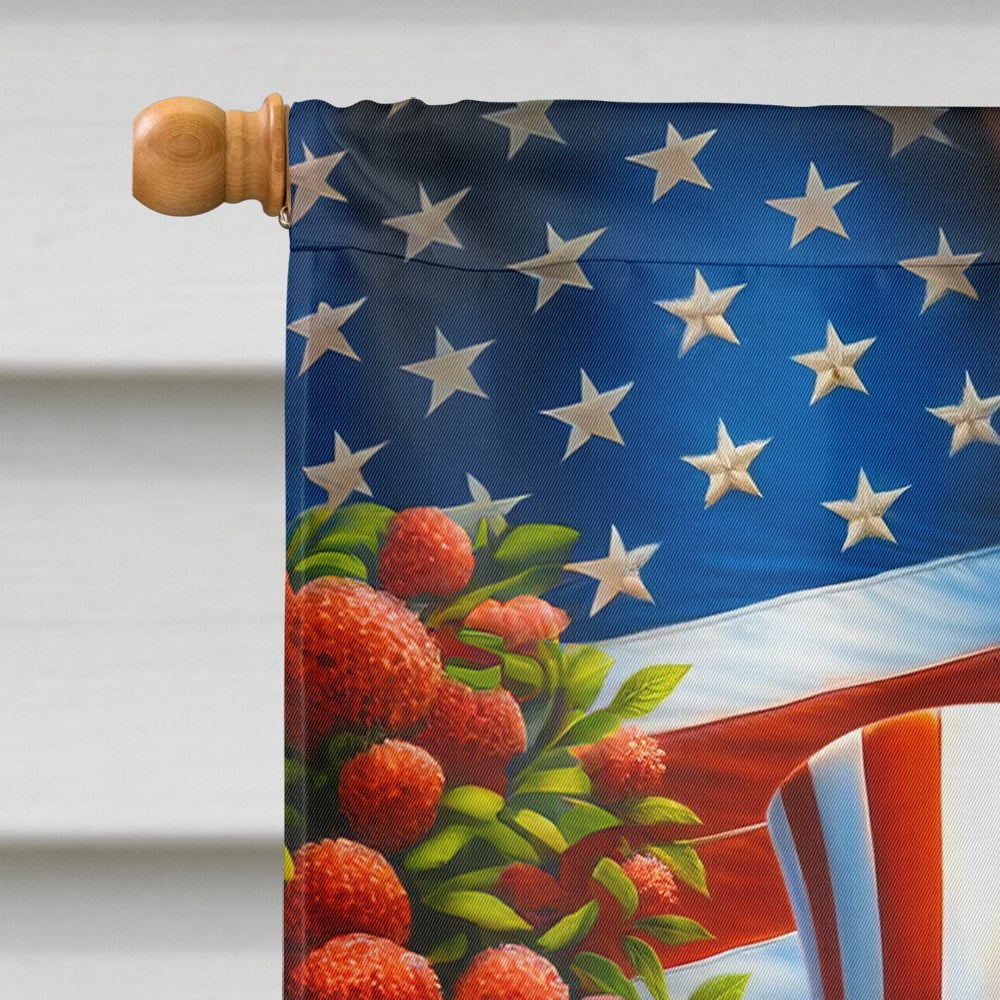 All American Poodle House Flag 28 in x 40 in