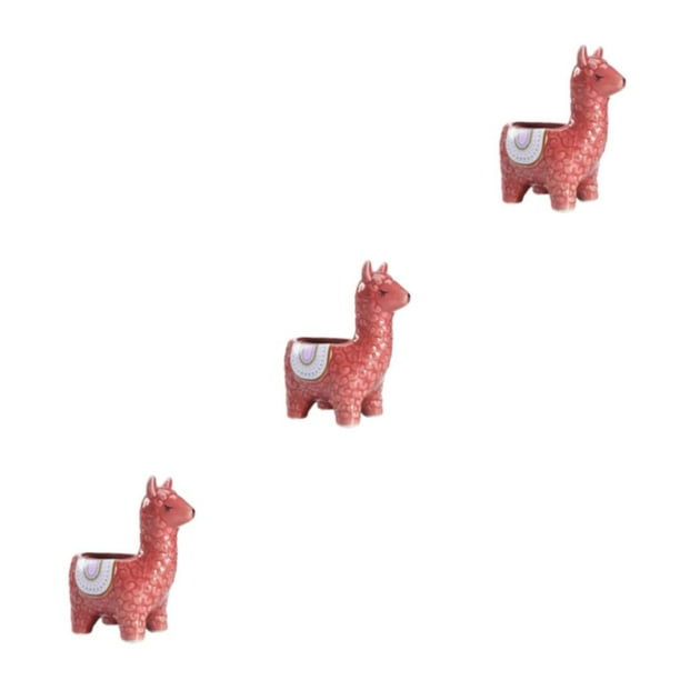 Maceta de cerámica Bearachild Resistente a la intemperie Tamaños Macetas suculentas ecológicas Alpaca rojo Type1 NO1