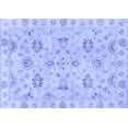 thumbnail image 1 of Ahgly Company Machine Washable Indoor Rectangle Oriental Blue Traditional Area Rugs, 5' x 7', 1 of 4