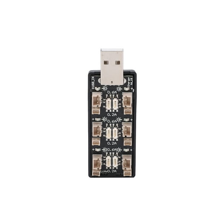 

Ymiko 6 Channel USB To 3.8V Battery Charger 2.5‑4.35V Charging Board With LED Indicators 6 Channel LiPo Charger Charging Accessory
