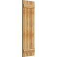 thumbnail image 2 of 16 1/8"W X 53"H Timbercraft Three 5 3/8" Boards Joined Board-N-Batten Shutters, Rough Sawn Western Red Cedar (Per Pair), 2 of 13