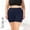 Navy, variant on Tsesme Women’s Plus Size Yoga Shorts 3" Elastic High Waisted Slim Fits Shorts Summer Cycling Workout Sport Shorts ,Navy,3XL