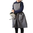 thumbnail image 4 of Faithtur Tablier pour Filles Uniforme de Cuisine à Tablier Réglable avec Poche, 4 of 7