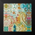 thumbnail image 2 of Nai, Danhui 12x12 Black Modern Framed Museum Art Print Titled - Boho Paisley VII, 2 of 5