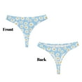 thumbnail image 3 of Balery Floral Daisy Tangas de Algodón para Mujer con Estampado – Ropa Interior Sexy, Transpirable, G-string-Medium, 3 of 6