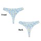 thumbnail image 3 of Balery Floral Daisy Tangas de Algodón para Mujer con Estampado – Ropa Interior Sexy, Transpirable, G-string-Large, 3 of 6