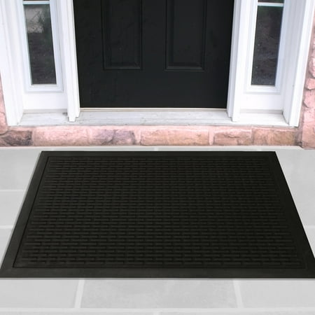 Ottomanson Rubber Entrance Scraper Indoor/Outdoor (Best Door Mats For Hardwood Floor)