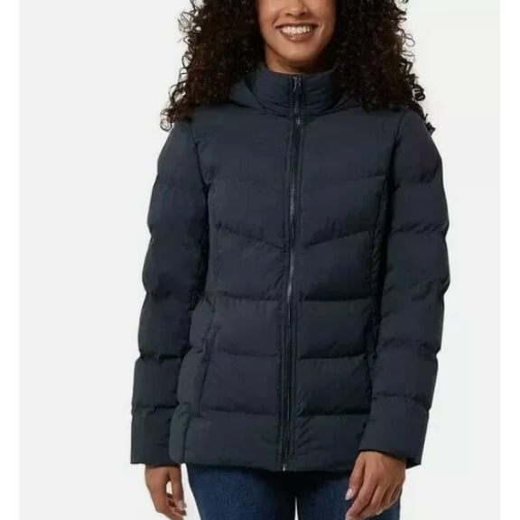 32 Degrees Women's Quilted Puffer Jacket Blue XXL