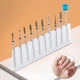 thumbnail image 2 of Juego de 10 piezas de lima de uñas, esmalte de uñas acrílico, gel para uñas, cabezal de pulido para pedicura Plata, 2 of 8