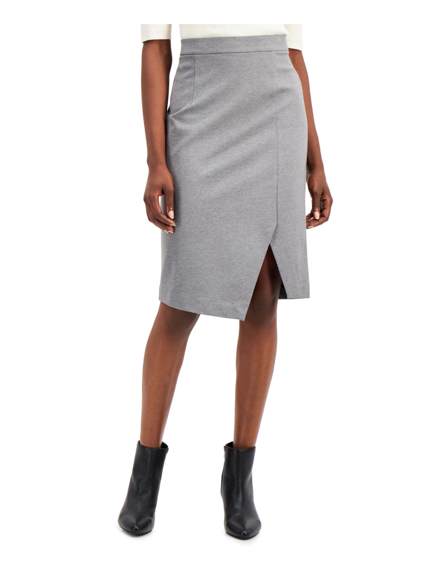 asymmetrical pencil skirt