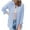 Light Blue, variant on Admvng Blouses for Women Fashion Plaid Long Sleeves Blouse Buttons Casual Shirt with Pockets S-3XL