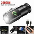 thumbnail image 2 of Mini LED Flashlight Rechargeable USB C Charging, Small Flashlights Powerful with 5 Light Modes, Pocket Flashlight with Clip, Magnetic Flashlight for EDC ,Camping, Hiking,Emergency, 2 of 14