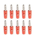 thumbnail image 1 of Fiches Bananes Pratiques Rouges et Noires de 4 mm pour Connexions de Haut-Parleurs (Lot de 10), 1 of 10
