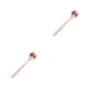thumbnail image 2 of Billuyoard Cuchara de té premium para té y helado Adecuada para bares y cafés Cuchara de azúcar de acero inoxidable Cuchara para té Cuchara pata de perro oro rosa 1 2Conjunto, 2 of 6
