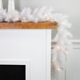 thumbnail image 4 of 9' x 14" Pre-Lit White Alaskan Pine Artificial Christmas Garland Warm White LED Lights, 4 of 7