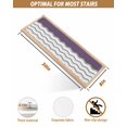 thumbnail image 6 of Grey Ripple Stair Treads Non Slip for Steps Grey Striped Simple 10 Pcs Reusable Adhesive Stair Runner Mats for Dogs Elders Carpet Treads Rugs for Staircase 8x30 In, 6 of 7