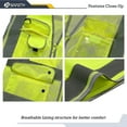 thumbnail image 4 of 9 Pockets Class 2 High Visibility Zipper Front Safety Vest With Reflective Strips, Yellow Meets Ansi/isea Standards, 4 of 5