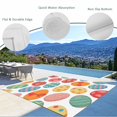thumbnail image 3 of Easter Eggs Outdoor Rug for Patio/Deck/Porch, Non-Slip Large Area Rug 3 x 5 Ft, Spring Colorful Striped Dots Bow Egg Watercolor Indoor Outdoor Rugs Washable Area Rugs, Camping Rug Carpet Runner, 3 of 8
