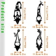 thumbnail image 4 of Fiudx Adorno de Gnomo de Acero para Árbol, Diseño de Gnomo Metálico, Construcción de Acero Resistente, Ideal para Jardín y Exteriores, Adorno para Poste de Árbol o Cerca, Juego de 4, Acero Calibre 11, 4 of 7