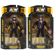 Package Deal (Set of 2) - Young Bucks (Nick & Matt Jackson) - AEW Unrivaled 7 Jazwares AEW Toy Wrestling Action Figures