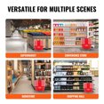 thumbnail image 6 of VEVOR Shopping Basket, Set of 12, 21L Durable Plastic Grocery Basket with Handle and Stand, 16.5 x 11.8 x 8.27 inch Portable Shop Basket Bulk Used for Retail Store Supermarket Grocery Shopping, Red, 6 of 9