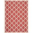 thumbnail image 3 of Safavieh Courtyard Amber Geometric Indoor/Outdoor Area Rug, Red/Bone, 9' x 12', 3 of 14