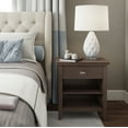 thumbnail image 2 of Simpli Home Artisan Wood 24" Nightstand Table in Warm Walnut Brown, 2 of 11