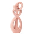 thumbnail image 2 of Abstract Couple Figurine Lover Embrace Sculpture Woodcarving Character Art Crafts Wooden For Dining Room ,Bookshelf Decor Valentine Gift Rosa Soledad Figura de pareja, 2 of 10