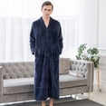 thumbnail image 1 of Albornoz de terciopelo Beibei con cremallera de otoño e invierno, bata extra grande, pijama grueso para hombres y mujeres, camisón de franela, 1 of 6