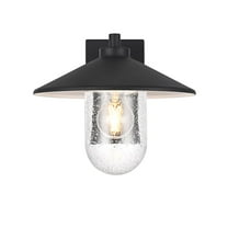 Elegant Lighting Scott 10 Inch Outdoor Wall Sconce In Black