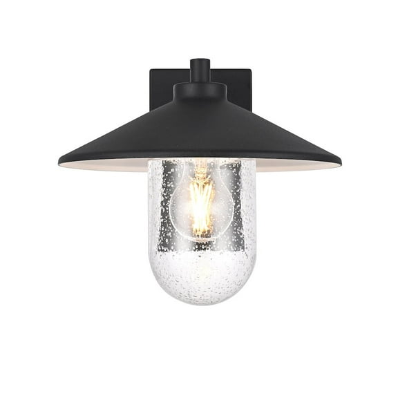 Elegant Lighting Scott 10 Inch Outdoor Wall Sconce In Black