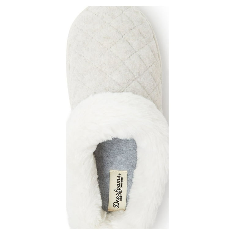 Dearfoams Cozy Comfort Women's Wool Inspired Clog Slippers 