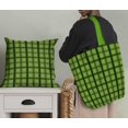 thumbnail image 5 of Soimoi Green Heavy Canvas Fabric Check Check Printed Craft Fabric by the Yard 58 Inch Wide, 5 of 5