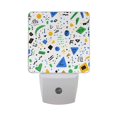thumbnail image 6 of Yayeee LED Plug in Night Light for The Home with Auto Dusk to Dawn Light Sensors, 2 Pack, Blue Simple Shapes, 6 of 6