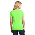 thumbnail image 2 of Port & Company Ladies Core Cotton Tee-XL (Neon Green), 2 of 2