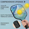 thumbnail image 4 of Pickleball Paddles Set Of 1, Fiberglass Surface, Liquid & Marble Print, 1 Paddles, 2 Balls & Bag, 4 of 5