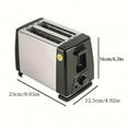 thumbnail image 3 of 2 Slice Toaster, Small Toaster With Adjustable 6 Levels, Knob, Extra-Wide Slots, Auto-Shutoff, Stainless Steel 2-Slice Toaster For Breakfast Toast Or Sandwiches Classic white BH002A 110V US standard, 3 of 4