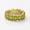 Rose Plated, variant on Baguette Cut Peridot Eternity Band Ring, Stackable Emgagement Band Ring, Matching Ring, Green Gemstone Ring, August Birthstone Ring, Handmade Jewelry